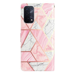 For Oppo A54 5G / A74 5G / A93 5G  Pattern Printing Folding Stand Wallet Case PU Leather Magnetic Closure Flip Protective Phone Cover with Strap