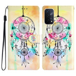 For Oppo A54 5G / A74 5G / A93 5G  Pattern Printing Folding Stand Wallet Case PU Leather Magnetic Closure Flip Protective Phone Cover with Strap