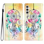 Til Samsung Galaxy A54 5G Mønstertryk PU Læder Flipcover Magnetisk Lukning Standpung Folio-etui med Rem