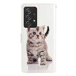 Til Samsung Galaxy A53 5G PU-læderpung Telefoncover Magnetisk Lukning Mønsterprint Stander Stødsikkert Cover med Rem