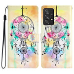 Til Samsung Galaxy A53 5G PU-læderpung Telefoncover Magnetisk Lukning Mønsterprint Stander Stødsikkert Cover med Rem