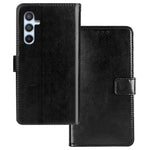 IDEWEI magnetisk cover til Samsung Galaxy A54 5G med Crazy Horse-tekstur, støttefunktion, pung, PU-læder og anti-fald, flip-folio-mobilcover
