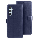 IDEWEI-stødsikkert flip-pungcover med stativ til Samsung Galaxy A54 5G, PU-lædercover med Crazy Horse-struktur