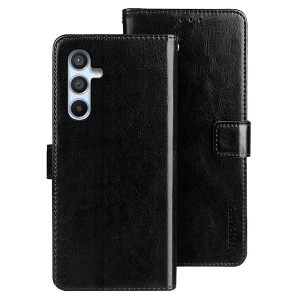 IDEWEI-stødsikkert flip-pungcover med stativ til Samsung Galaxy A54 5G, PU-lædercover med Crazy Horse-struktur