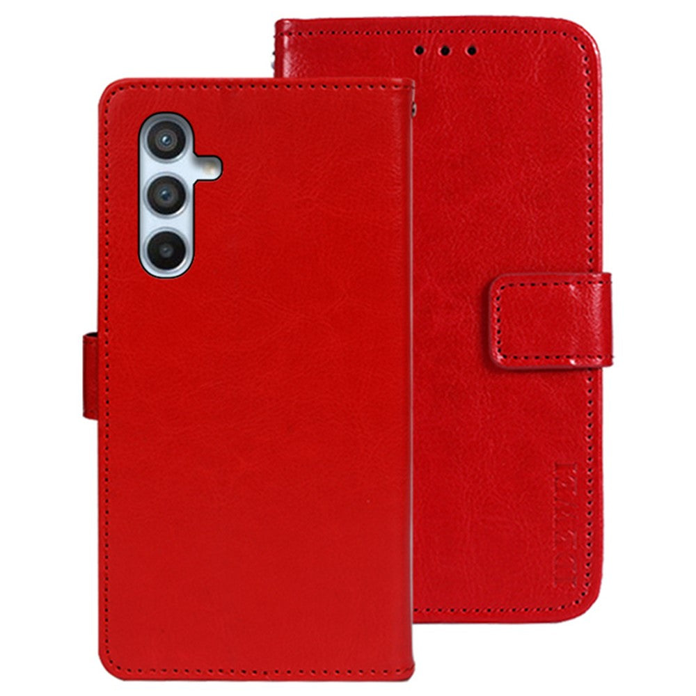 IDEWEI-stødsikkert flip-pungcover med stativ til Samsung Galaxy A54 5G, PU-lædercover med Crazy Horse-struktur
