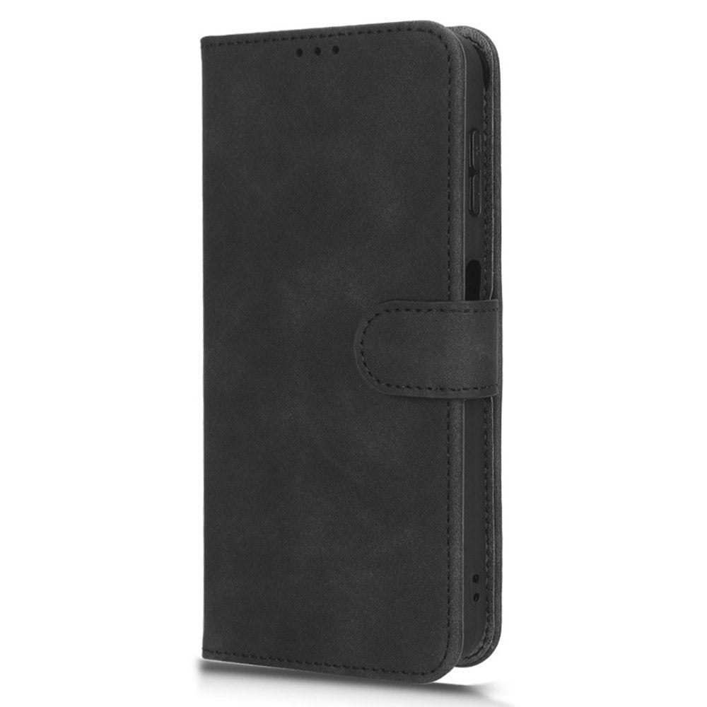 For Huawei nova Y61 4G Skin-touch Feeling PU Leather Protective Cell Phone Cover Scratch-resistant Phone Case Wallet Stand