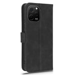 For Huawei nova Y61 4G Skin-touch Feeling PU Leather Protective Cell Phone Cover Scratch-resistant Phone Case Wallet Stand