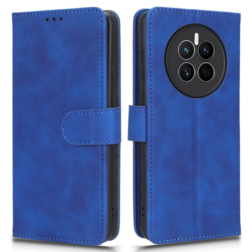 For Huawei Mate 50 4G Skin-Touch Feeling Protective Cell Phone Cover Anti-Fall Flip Leather Wallet Case Stand