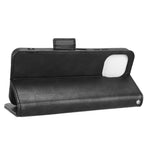 For Huawei nova Y61 4G PU Leather Stand Case Imprinted Triangle Pattern Magnetic Clasp Phone Wallet Cover with Hand Strap