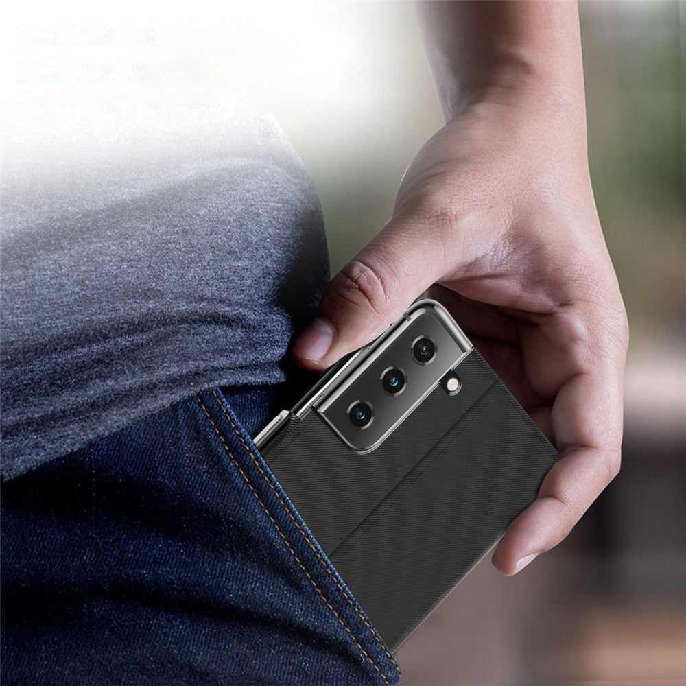 Samsung Galaxy S22 5G Reptåligt PU-läder Flipfodral med korthållare, stativ, dubbelt magnetiskt spänne, mobilfodral med sminkspegel