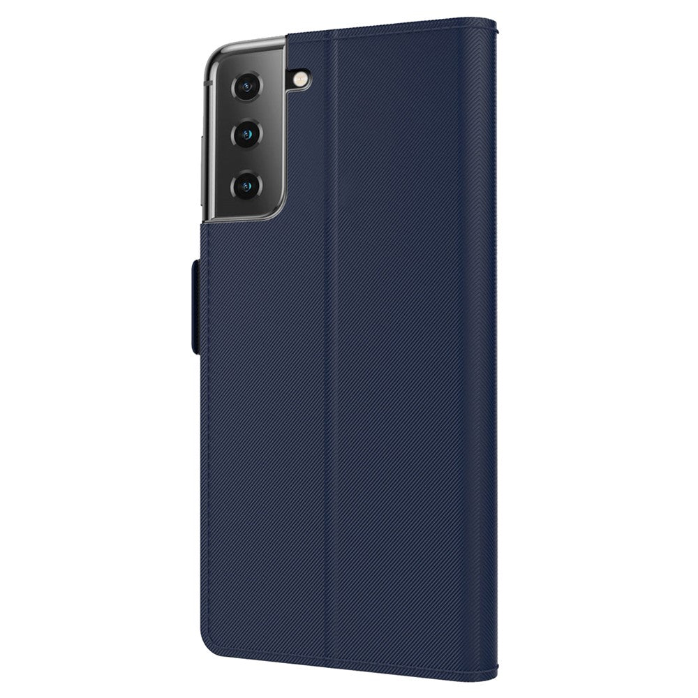 Samsung Galaxy S23+ Stötsäkert PU-läderfodral Sminkspegeldesign Korthållare Stativ Magnetisk Stängning Flip Mobilskal