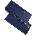 Samsung Galaxy S23+ Stötsäkert PU-läderfodral Sminkspegeldesign Korthållare Stativ Magnetisk Stängning Flip Mobilskal