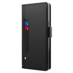 Stødsikkert PU-læderetui til Xiaomi 13 Pro 5G, smartphonecover med kortholder, stativ, dobbelt magnetisk spænde, ridsefast mobilcover med makeup-spejl