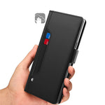 Stødsikkert PU-læderetui til Xiaomi 13 Pro 5G, smartphonecover med kortholder, stativ, dobbelt magnetisk spænde, ridsefast mobilcover med makeup-spejl