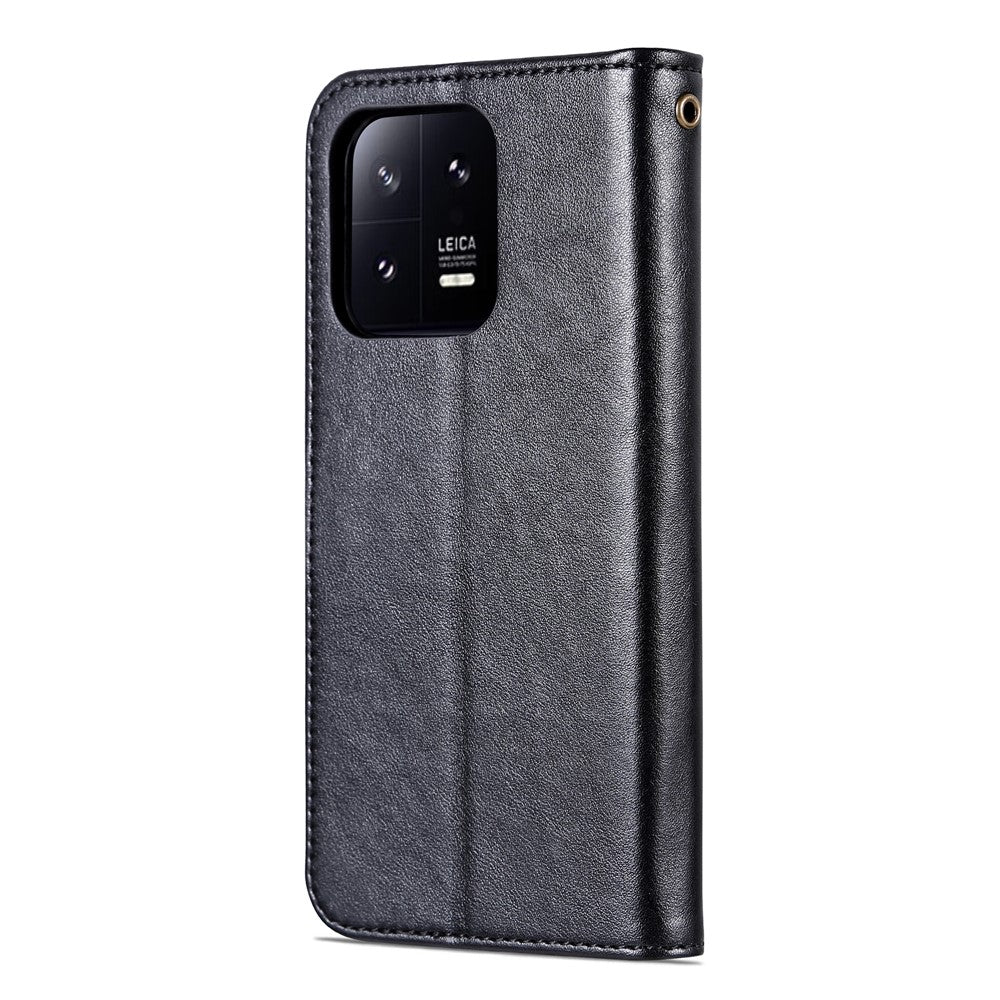 AZNS for Xiaomi 13 Pro 5G Shockproof Phone Flip Wallet Case Anti-scratch PU Leather Phone Cover with Viewing Stand
