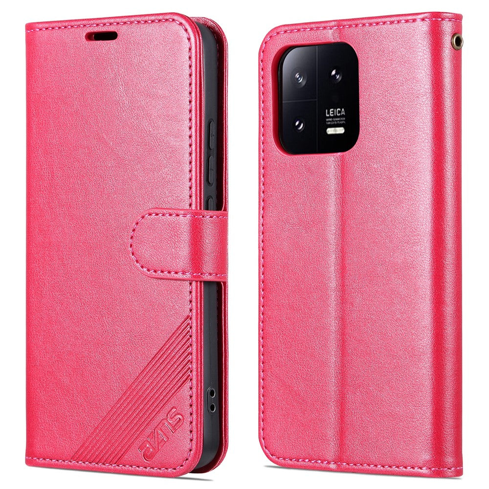 AZNS for Xiaomi 13 Pro 5G Shockproof Phone Flip Wallet Case Anti-scratch PU Leather Phone Cover with Viewing Stand