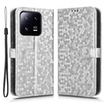 Xiaomi 13 Pro 5G Punktmönster Präglat Reptåligt Mobilmobilfodral PU-läder Skyddande Flip mobilplånbok Fodral Stativ med Rem