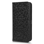 Til Samsung Galaxy A04e 4G / F04 4G / M04 4G Prikket Mønster Præget Telefoncover Anti-stød Beskyttende PU Læder Telefonpung Etui Stand med Rem