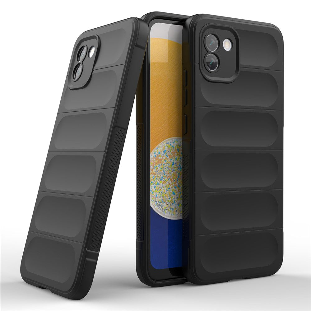 For Samsung Galaxy A03 (164.2mm) Shockproof TPU Cell Phone Cover Rugged Back Anti-Scratch Anti-Slip Case
