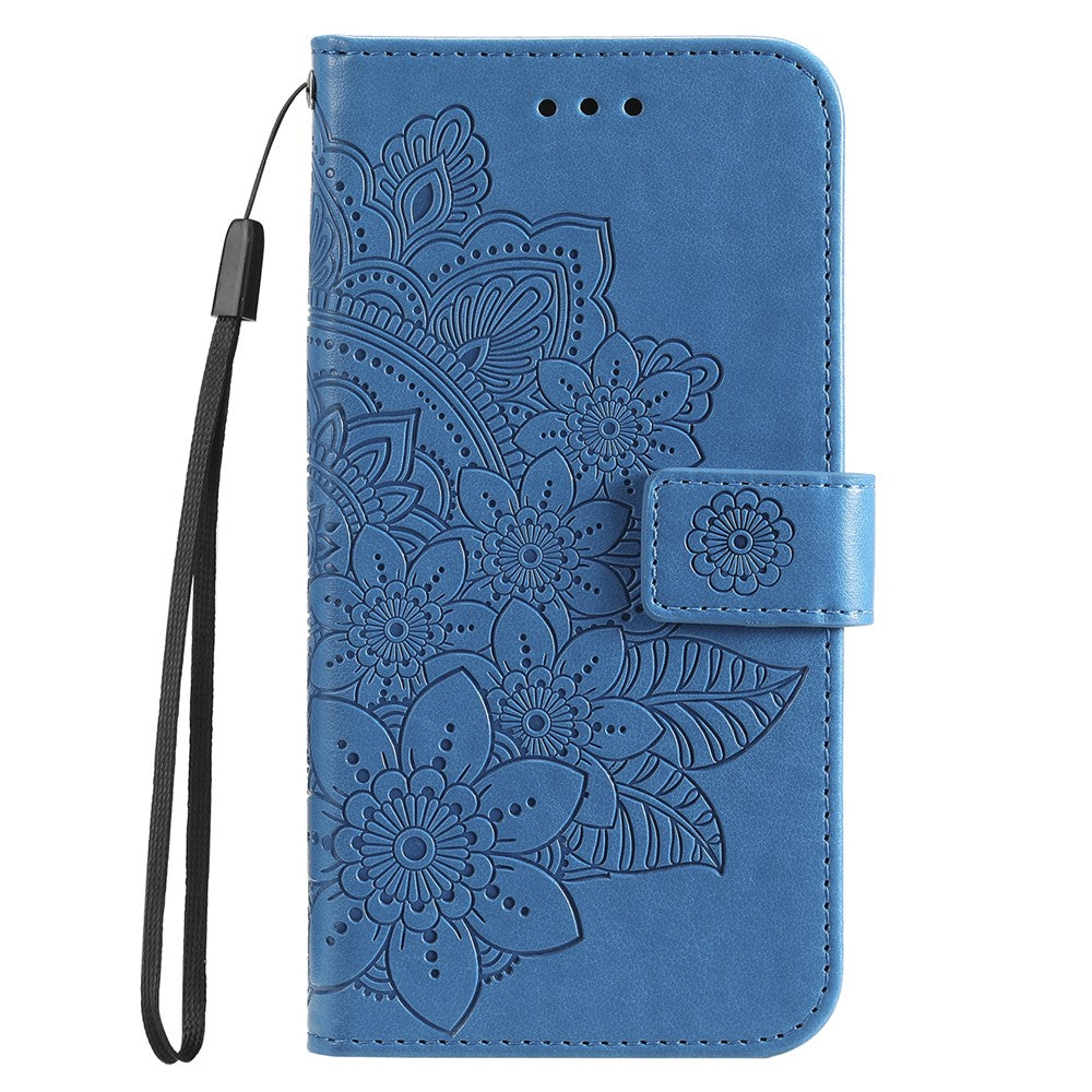 For Huawei nova Y61 4G Case Floral Pattern PU Leather Wallet Stand Phone Cover