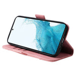 BETOPNICE 001 Til Samsung Galaxy A34 5G Præget linjesyning Fuld beskyttelse PU-læderetui Pung Stander Mobiltelefoncover