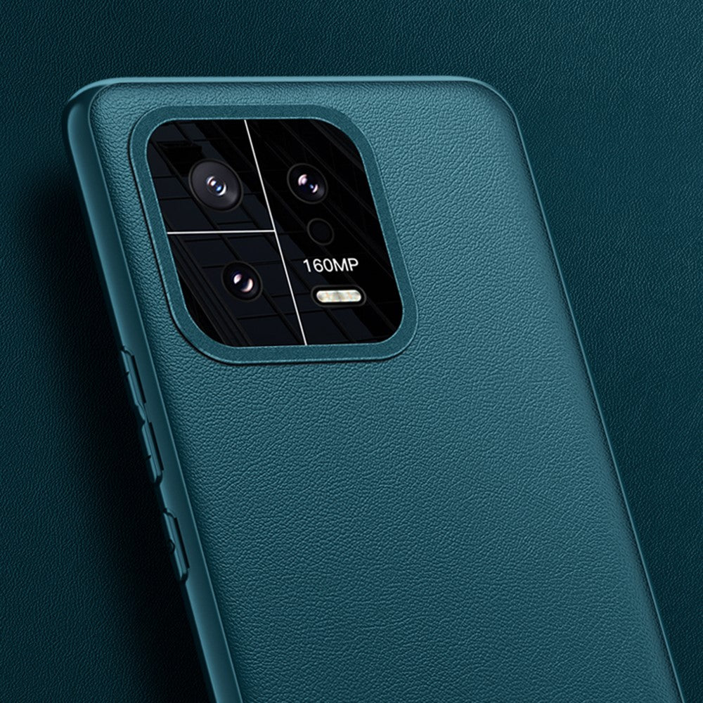 For Xiaomi 13 5G Metal Lens Design Camera Protection Phone Case PU Leather Coated TPU + PC Shockproof Cover (2nd Gen)