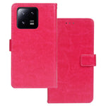IDEWEI For Xiaomi 13 Pro 5G Crazy Horse Texture PU Leather Stand Case Magnetic Clasp Shockproof Phone Wallet Cover