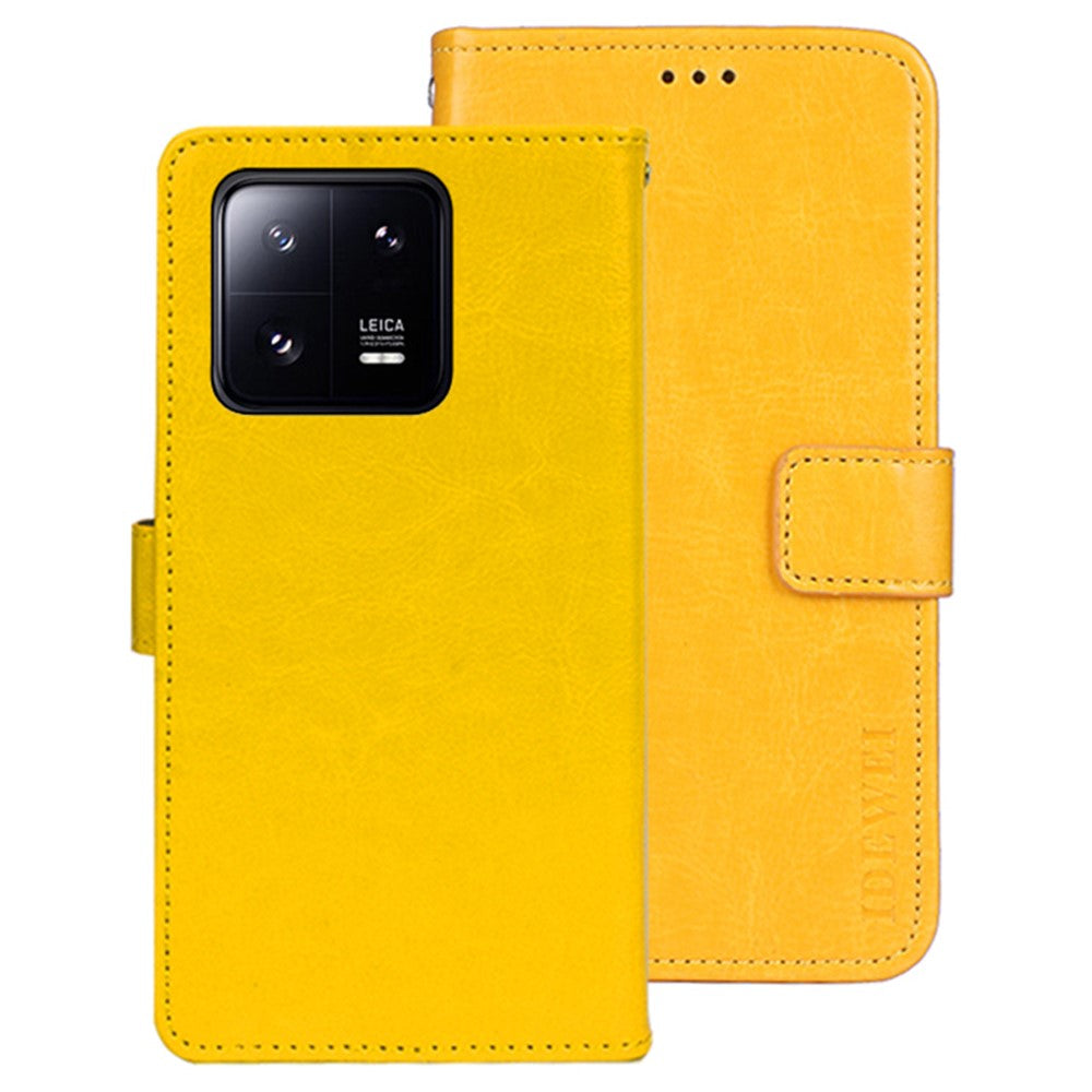 IDEWEI For Xiaomi 13 Pro 5G Crazy Horse Texture PU Leather Shockproof Case Stand Wallet Folio Flip Phone Cover