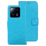 IDEWEI For Xiaomi 13 5G Crazy Horse Texture PU Leather Phone Wallet Cover Foldable Stand Folio Flip Case