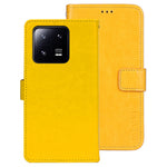 IDEWEI För Xiaomi 13 5G Crazy Horse Texture PU-läder Plånboksfodral Vikbart Stativ Folio Flip-fodral