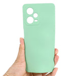 For Xiaomi Redmi Note 12 Pro+ 5G Liquid Silicone Phone Case Soft Liner Anti-scratch Back Cover with Strap