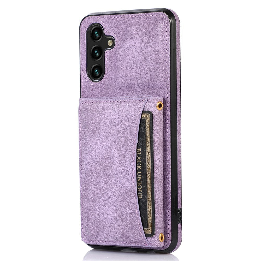 Samsung Galaxy A13 5G Trippelvikbart Plånboksfodral i PU-läder med TPU-beläggning och Stötsäkert Fodral med Stöd