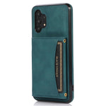 For Samsung Galaxy A32 4G (EU Version) Tri-fold Wallet PU Leather Coated TPU Case Drop-proof Kickstand Phone Cover