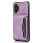 For Samsung Galaxy A32 4G (EU Version) Tri-fold Wallet PU Leather Coated TPU Case Drop-proof Kickstand Phone Cover