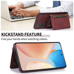 For Samsung Galaxy A51 4G SM-A515 Magnetic Button Tri-fold Wallet Phone Case Kickstand PU Leather Coated TPU Cover
