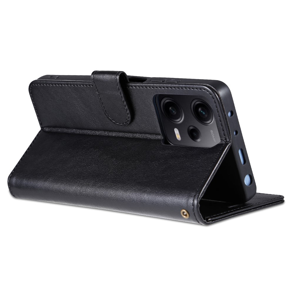 AZNS For Xiaomi Redmi Note 12 Pro 5G / 12 Pro Speed 5G / Poco X5 Pro 5G PU Leather Stand Wallet Cover with Strap