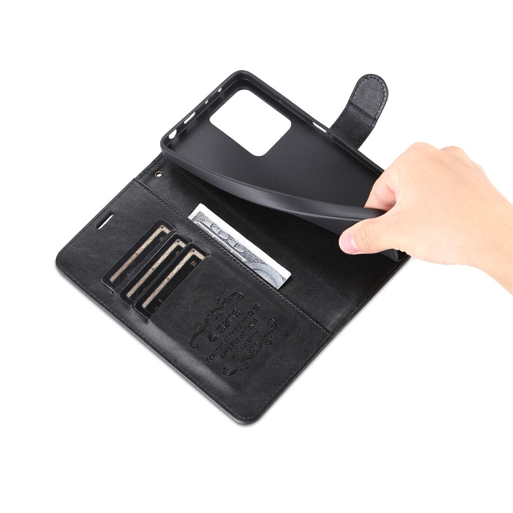 AZNS For Xiaomi Redmi Note 12 Pro 5G / 12 Pro Speed 5G / Poco X5 Pro 5G PU Leather Stand Wallet Cover with Strap