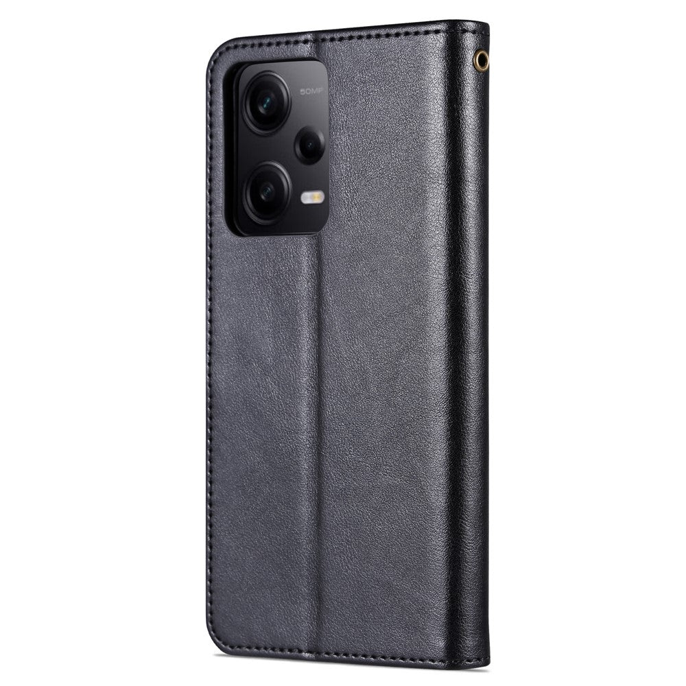 AZNS For Xiaomi Redmi Note 12 Pro 5G / 12 Pro Speed 5G / Poco X5 Pro 5G PU Leather Stand Wallet Cover with Strap