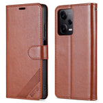 AZNS For Xiaomi Redmi Note 12 Pro 5G / 12 Pro Speed 5G / Poco X5 Pro 5G PU Leather Stand Wallet Cover with Strap
