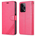 AZNS For Xiaomi Redmi Note 12 Pro+ 5G Textured PU Leather Full Protection Phone Cover Stand Wallet Folio Flip Case