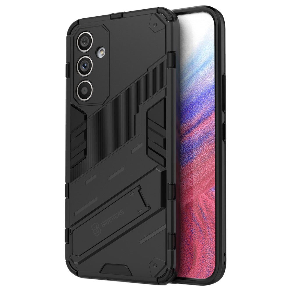 Anti-scratch Phone Cover for Samsung Galaxy A54 5G, Anti-drop Hard PC Soft TPU Hybrid Phone Case Kickstand
