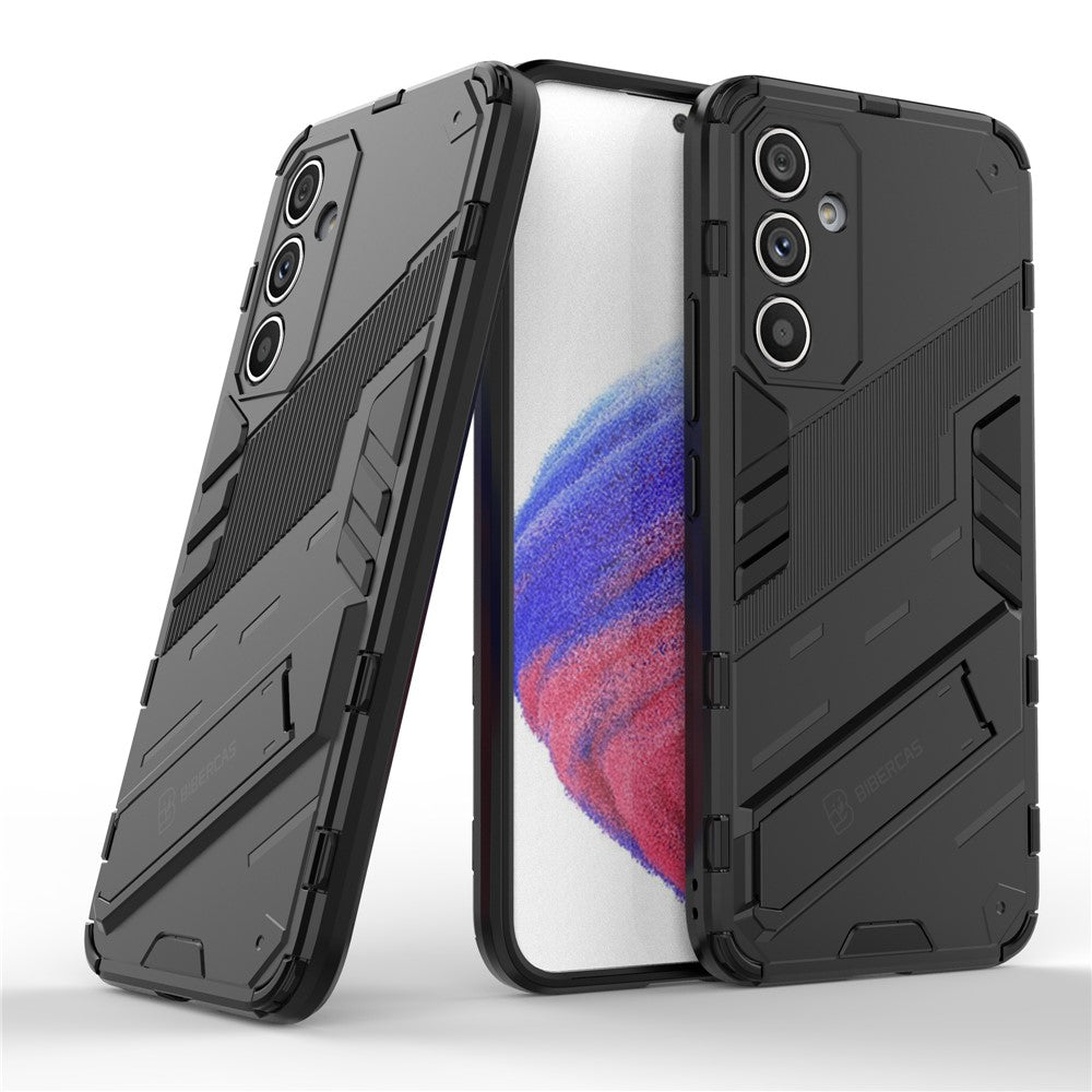 Anti-scratch Phone Cover for Samsung Galaxy A54 5G, Anti-drop Hard PC Soft TPU Hybrid Phone Case Kickstand