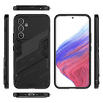 Anti-scratch Phone Cover for Samsung Galaxy A54 5G, Anti-drop Hard PC Soft TPU Hybrid Phone Case Kickstand