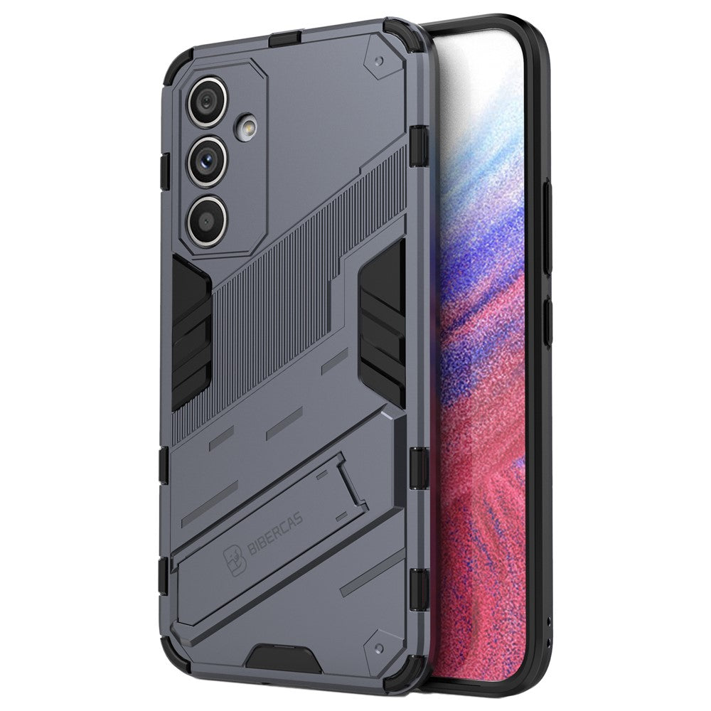 Anti-scratch Phone Cover for Samsung Galaxy A54 5G, Anti-drop Hard PC Soft TPU Hybrid Phone Case Kickstand