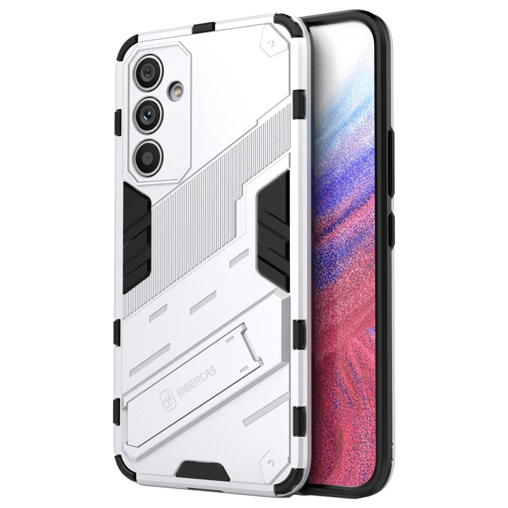Anti-scratch Phone Cover for Samsung Galaxy A54 5G, Anti-drop Hard PC Soft TPU Hybrid Phone Case Kickstand