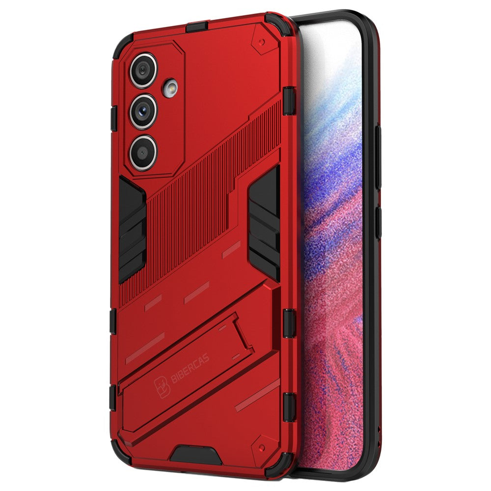 Anti-scratch Phone Cover for Samsung Galaxy A54 5G, Anti-drop Hard PC Soft TPU Hybrid Phone Case Kickstand