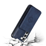 Samsung Galaxy S23+ Korthållare mobilskal PU-läderbelagt TPU Stativ Baksida med Bilfäste Metallplåt