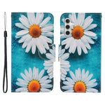 For Samsung Galaxy A54 5G Cross Texture PU Leather Wallet Case Magnetic Closure Pattern Printing Flip Stand Phone Cover with Strap