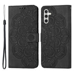For Samsung Galaxy A34 5G Imprinted Mandala Flower Phone Flip Wallet Case Stand PU Leather Anti-scratch Cell Phone Cover