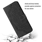 For Samsung Galaxy A34 5G Imprinted Mandala Flower Phone Flip Wallet Case Stand PU Leather Anti-scratch Cell Phone Cover
